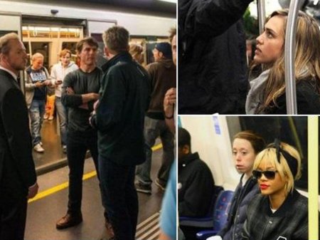 Metrodan istifadə edən məşhurlar