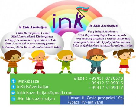 Bakıda uşaqların hərtərəfli inkişafı üçün yeni məkan