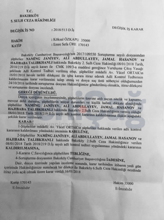 Lənkəranskinin qardaşı bəraət aldı 