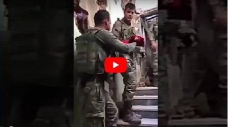 Afrinə ilk Türk bayrağı asıldı