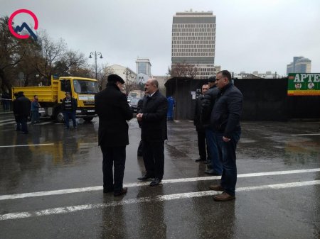 İcra başçısı partlayış baş verən əraziyə gəldi