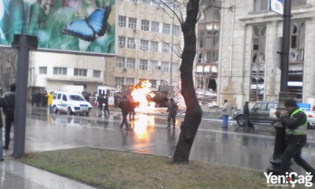 Bakıda partlayış baş verən ərazidə kuryoz hadisə: Siqaret yandırdı, yanğın başladı 