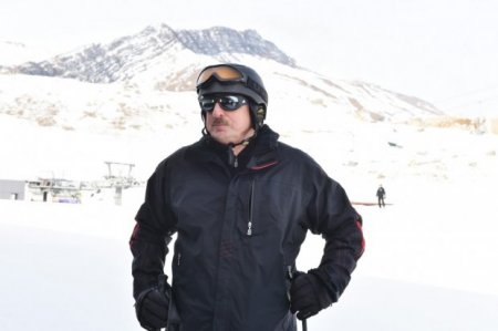 İlham Əliyev Qusardakı “Şahdağ” qış-yay turizm kompleksində