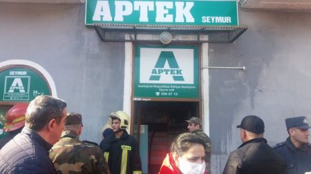 Sumqayıtda aptekdə güclü yanğın: təxliyyə edilənlər var
