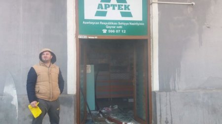 Sumqayıtda aptekdə güclü yanğın: təxliyyə edilənlər var