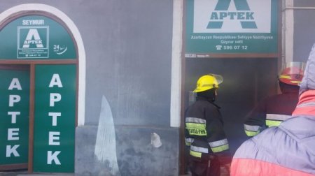 Sumqayıtda aptekdə güclü yanğın: təxliyyə edilənlər var