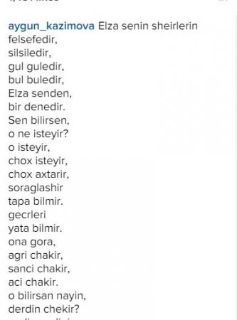Aygündən Elzaya şeir — "Qoca nənə nə istəyir?"