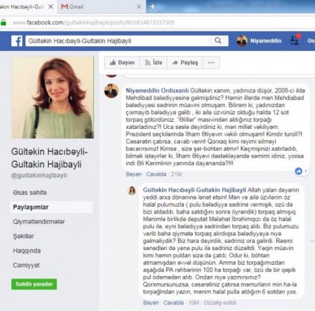Əlilin torpağını əlindən necə aldığını Gültəkin Hacıbəylinin yadına saldılar