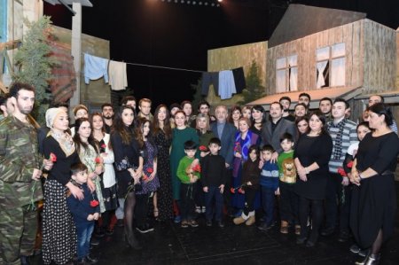 Leyla Əliyeva Xocalı faciəsinin ildönümü ilə bağlı tamaşanın təqdimatında iştirak edib