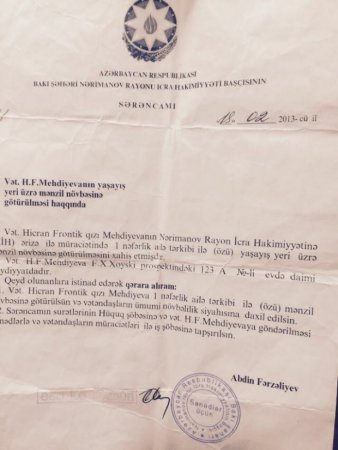 Bakıda icra başçısı Abdin Fərzəliyevin də adı hallanan 12 milyonluq fırıldaq
