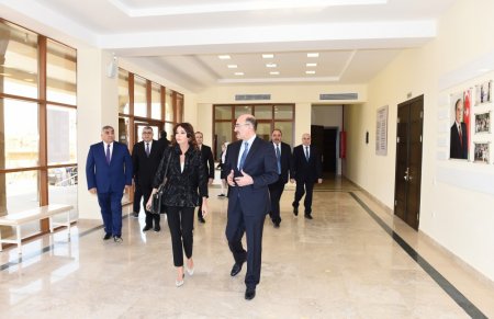 Mehriban Əliyeva Şağan Mədəniyyət Mərkəzinin yeni binasının açılış mərasimində iştirak edib