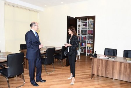 Mehriban Əliyeva Şağan Mədəniyyət Mərkəzinin yeni binasının açılış mərasimində iştirak edib
