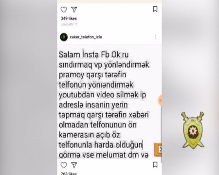 Ağdam sakini “İnstagram”da ağlasığmaz fırıldaq sxemi qurub “casus xidmətləri” təşkil etdi