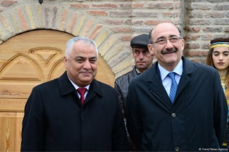 Nazir və səfir Qubada tarixi Gümbəzli hamamın açılışında