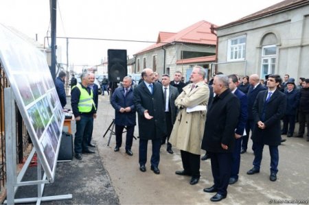 Nazir və səfir Qubada tarixi Gümbəzli hamamın açılışında