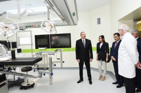 Prezident Bakıda regionun ən müasir hospitalının açılışını etdi