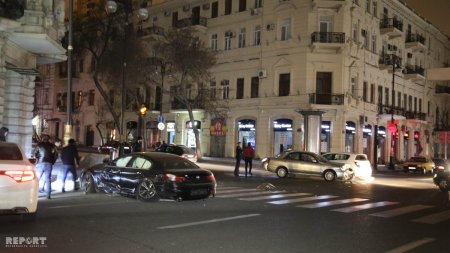 Bakıda vəzifəli şəxsin oğlu ağır qəza törədib, yaralanan var