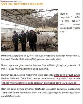 Ağdamlı sahibkar konfransda prezidentə yalan söyləyib? Ağdamlı sahibkar konfransda prezidentə yalan söyləyib?