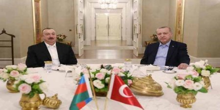 Ərdoğan İlham Əliyevin şərəfinə ziyafət verdi