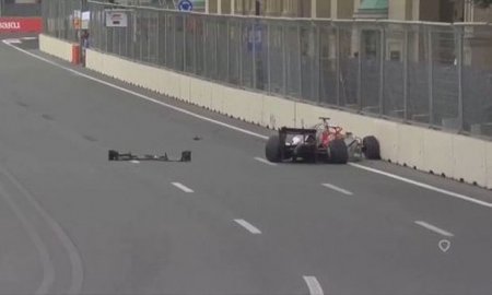 Bakıda keçirilən “Formula-2” yarışında qəza