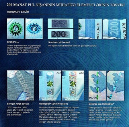 Mərkəzi Bank dövriyyəyə 200 manatlıq əsginaslar buraxır