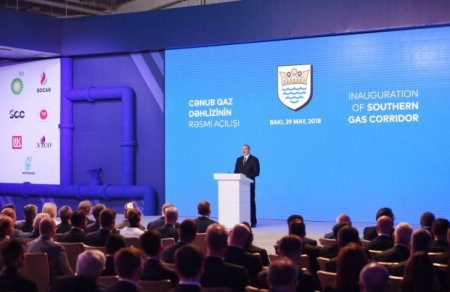 İlham Əliyev Cənub Qaz Dəhlizini açdı