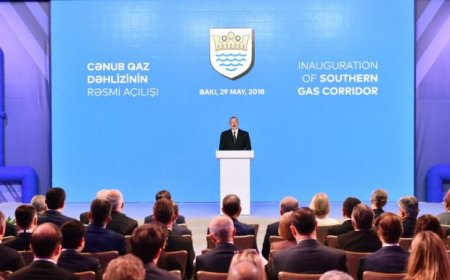 İlham Əliyev Cənub Qaz Dəhlizini açdı