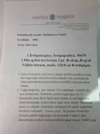 Azərbaycanda həkim iynəni doğuşa gələn qadının qarnında qoydu