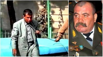 Azərbaycanlı əsgərlərin boğazına zəncir salan erməni generalının dəhşətli görüntüləri yayıldı