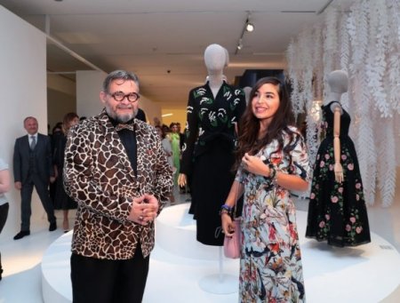 Leyla Əliyeva "Moda məkanı" sərgisinin açılışında iştirak edib