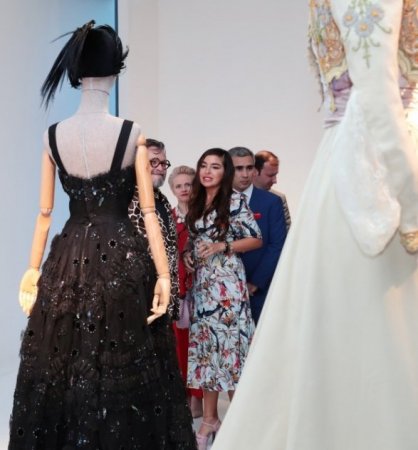 Leyla Əliyeva "Moda məkanı" sərgisinin açılışında iştirak edib