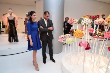 Leyla Əliyeva "Moda məkanı" sərgisinin açılışında iştirak edib