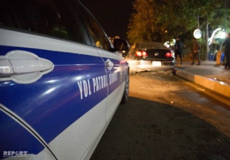 Bakıda sərxoş sürücü sükan arxasında yuxuladı və qəza törətdi
