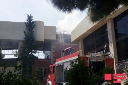 “Monolit Plaza”da yanğın