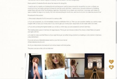 ŞOK! - Məşhur azərbaycanlı model bakirəliyini 100 min avroya satışa çıxarıb