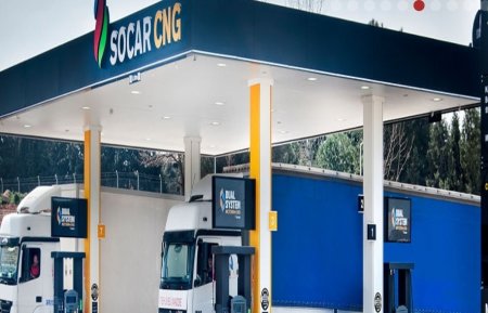 SOCAR Türkiyədə yük maşınları üçün sıxılmış təbii qaz stansiyaları açdı