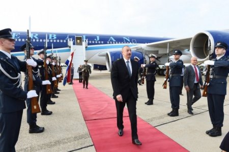 İlham Əliyev Xorvatiyada rəsmi səfərdədir