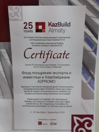 Azərbaycanın tikinti şirkətləri bir neçə ölkəyə məhsul ixrac edəcək