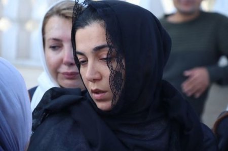 Sevil Nuriyeva həyat yoldaşının vida mərasimində