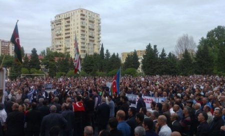 Qarabağ mitinqi başa çatdı