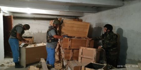 Bakıda məktəbdə xeyli sayda hərbi sursat aşkarlandı