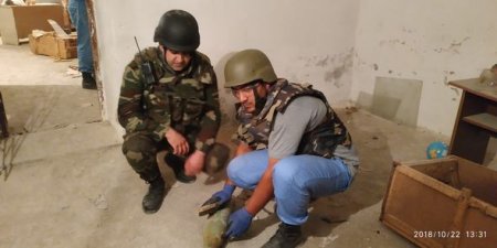 Bakıda məktəbdə xeyli sayda hərbi sursat aşkarlandı