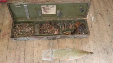 Bakıda məktəbdə xeyli sayda hərbi sursat aşkarlandı