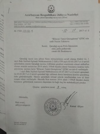 Bakıda 2 milyon manatlıq boru ətrafında əhvalat lap dolaşdı...