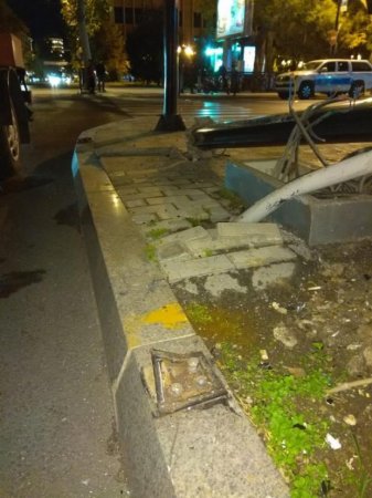 Bakının mərkəzində yol qəzası baş verdi, 7 svetofor sıradan çıxdı
