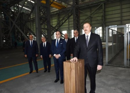 Prezident Sumqayıtda daha bir zavodun açılışını etdi