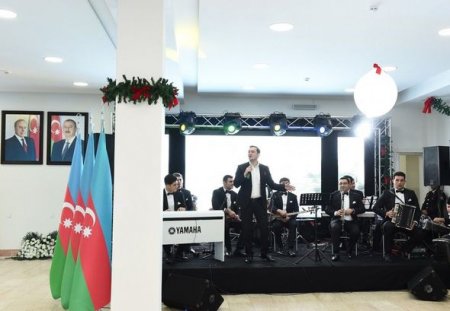 Mehriban Əliyeva DTX-nin hərbi hissəsində keçirilən bayram tədbirində