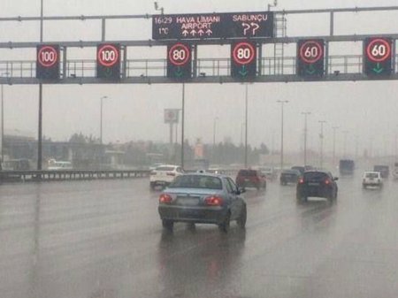 Bakının əsas magistrallarında sürət həddi endirildi