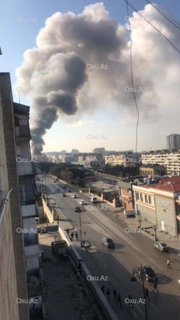 Bakıda dəhşətli yanğın: zəhərlənənlər var