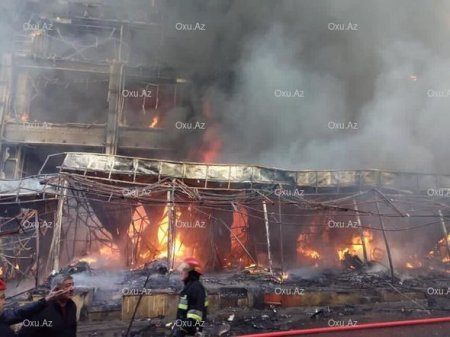 Bakıda dəhşətli yanğın: zəhərlənənlər var